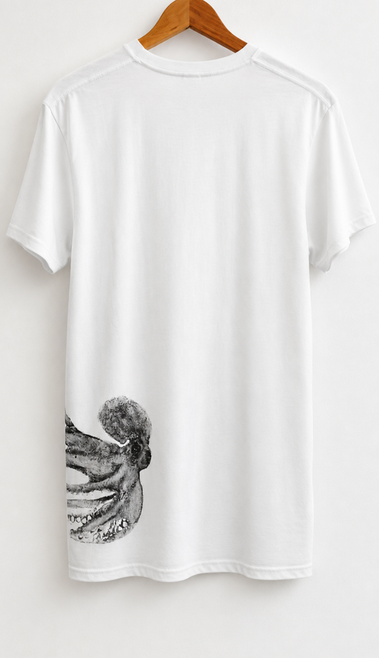 Ryoshi camiseta PULPO blanco