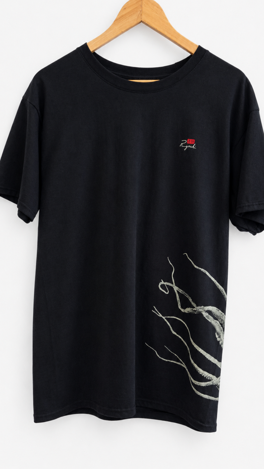 Ryoshi camiseta PULPO negro