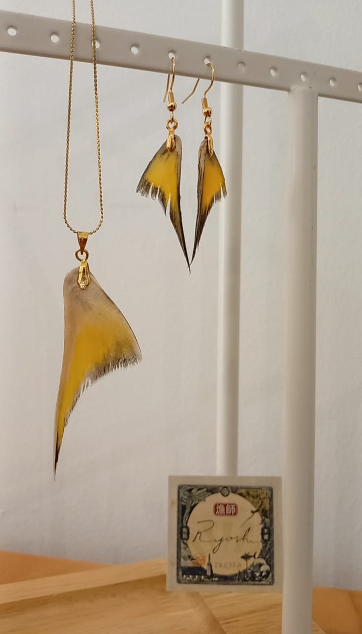 Ryoshi collar+pendientes alitas